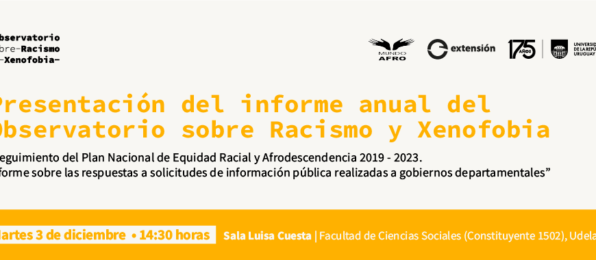 Seguimiento del Plan Nacional de Equidad Racial y Afrodescendencia 2019-2023: presentación de informe